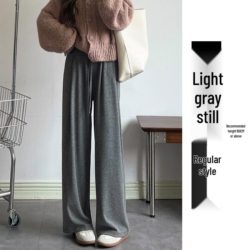 

Lazy 2025 Fleece-Lined Petite High-Waist Straight-Leg Pants M for 96-110 lbs