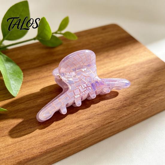 Fine Hair Grip Clip Smooth Edge Claw, Mini Octopus Clip, Colorful Transparent Side Acetic Acid Shower High Elasticity Spring Accessories Rounded