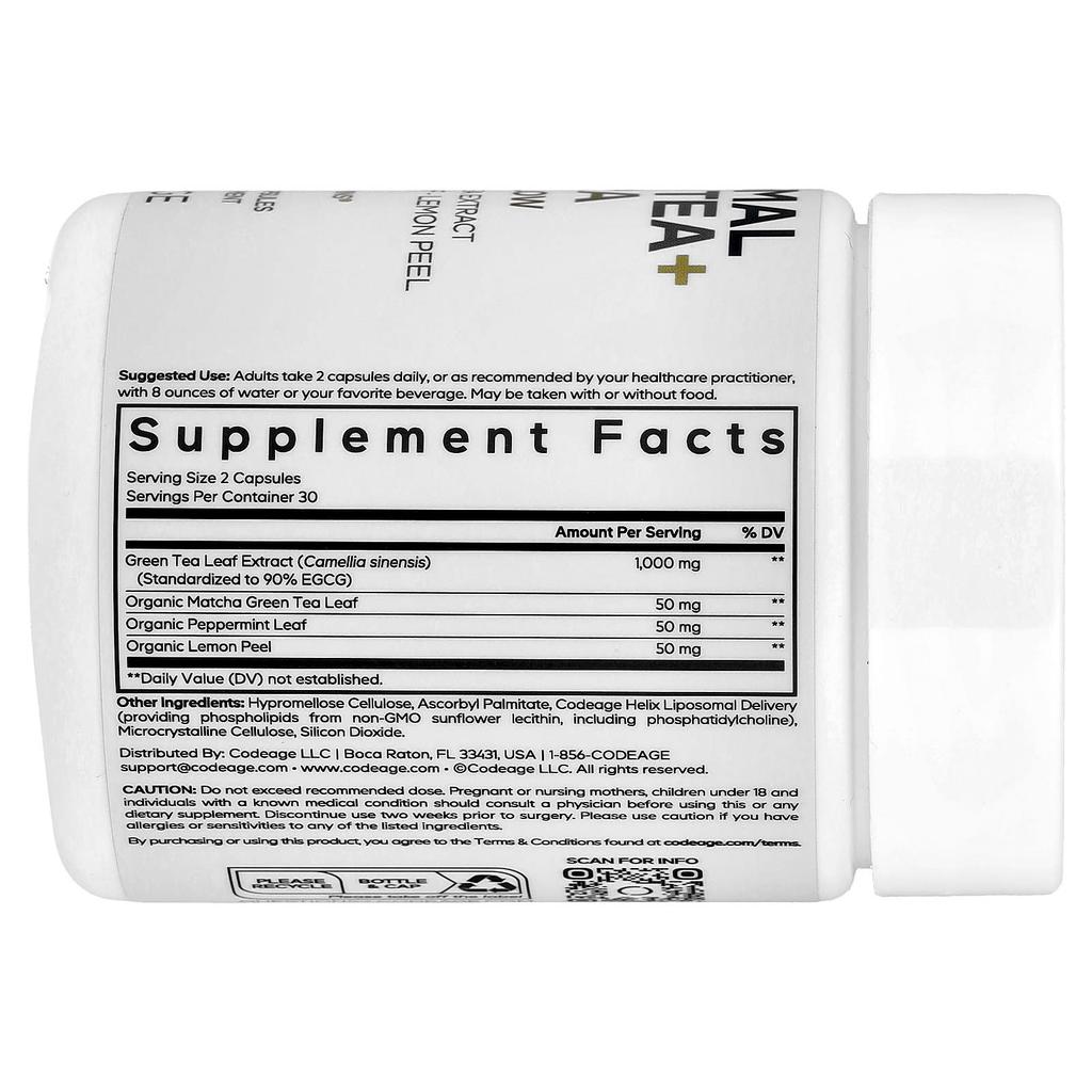 Liposomal Green Tea + Ultra Trim & Glow, 60 Veggie Caps