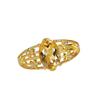 2025 Women's Fashion Yellow Crystal Ring with S925 Silver