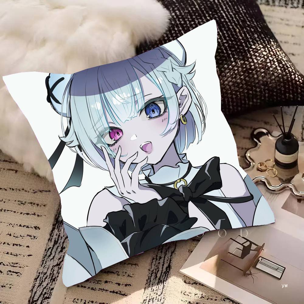Amemiya Nazuna Anime V-VShojo Pillow Case Fashion Square Pillowcase Bedroom Sofa Room Ins Decoration Leisure