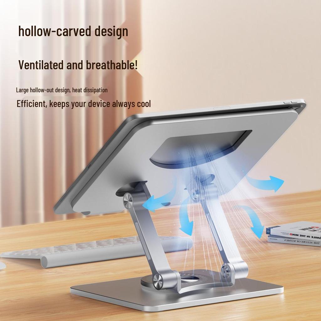 Adjustable Rotating Tablet Stand for iPad - Ideal for Live Broadcasts