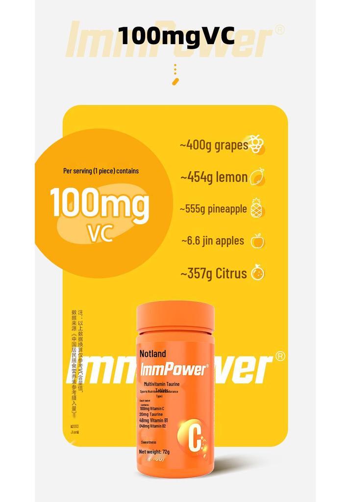 Nott/Landover Taurine Tablets with Added Vitamins - 60 Tablets/Bottle - Authentic Product