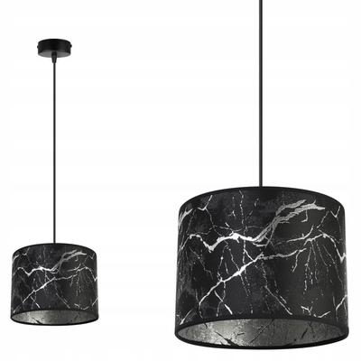 CEILING HANGING LAMP, SILVER MARBLE LAMPSHADE