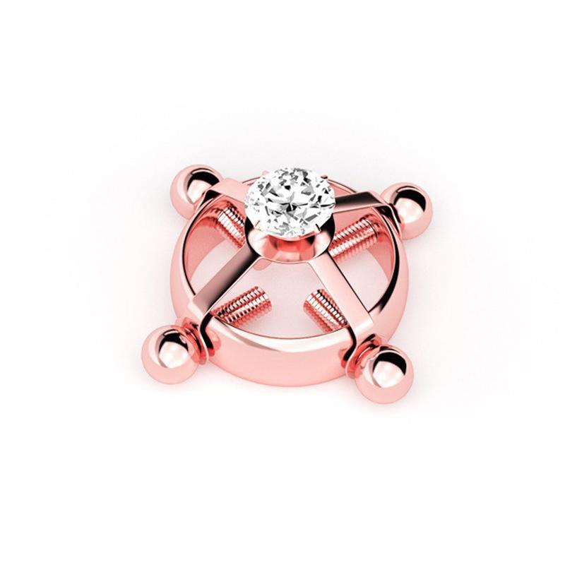 Anneaux de téton Faux en Acier Inoxydable pour Femmes Fermeture à Vis Clip Sans Perçage Bijoux de Piercing de Téton