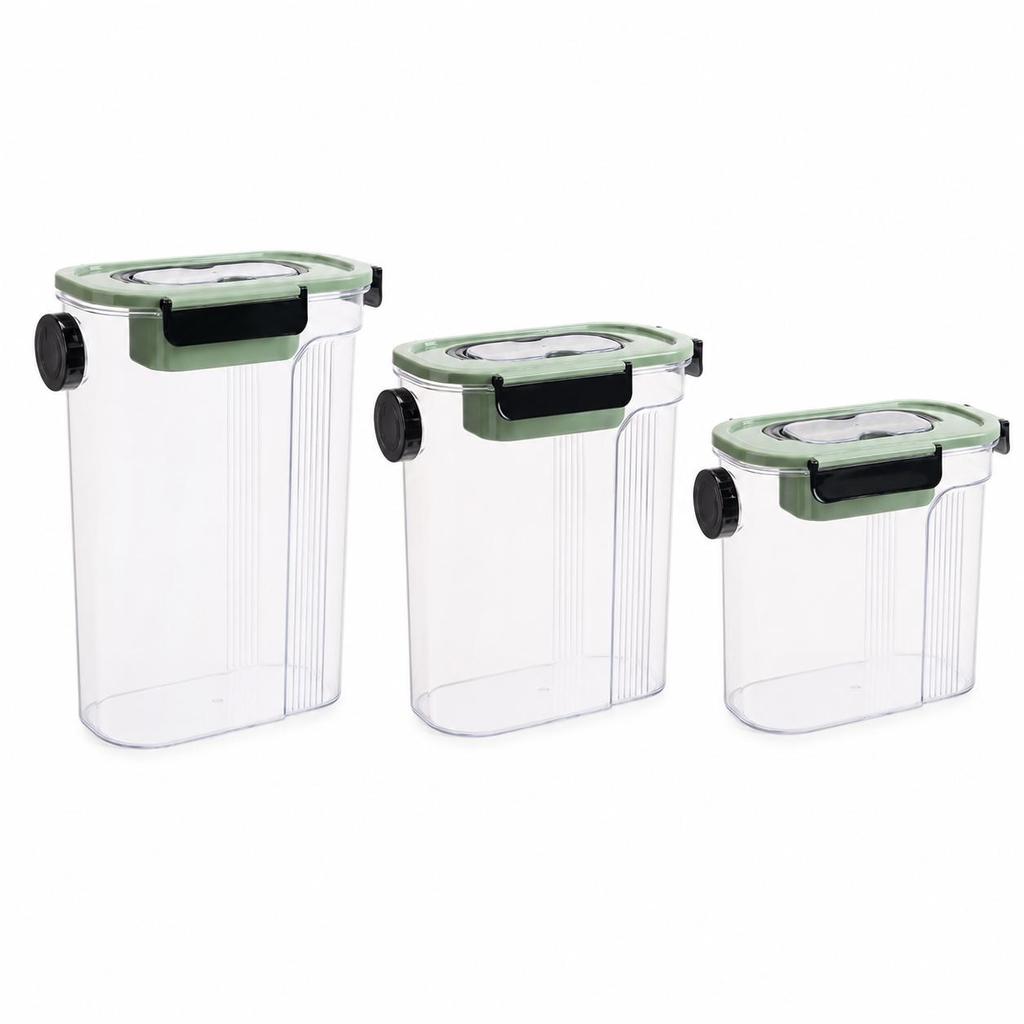 Airtight Pet Food Storage Container with Measuring Cup and Handle-