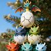 2D Dragon Hanging Decoration Flat Cartoon Flying Dragon Egg Christmas Tree Hanging Ornament Home Party Pendant