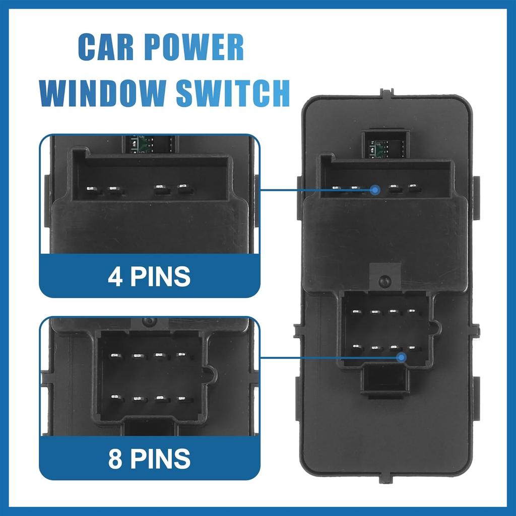 1 Set 22664398 Car Master Power Window Switch Front Driver Side for Saturn Ion 2003-2007 Item Replacement