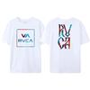 T-shirt RVCA 100% Cotone Uomo Donna THE BALANCE OF OPPOSITES Maglietta T-shirt Design Oversize Manica Corta T-shirt Brand Top Abbigliamento