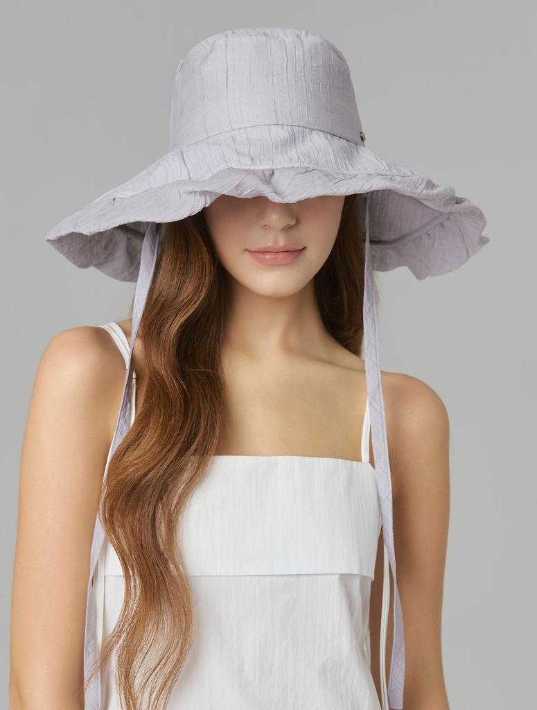 Hwaiteusaenjeu Airy Frill Floppy Hat Liora (4 Colors)