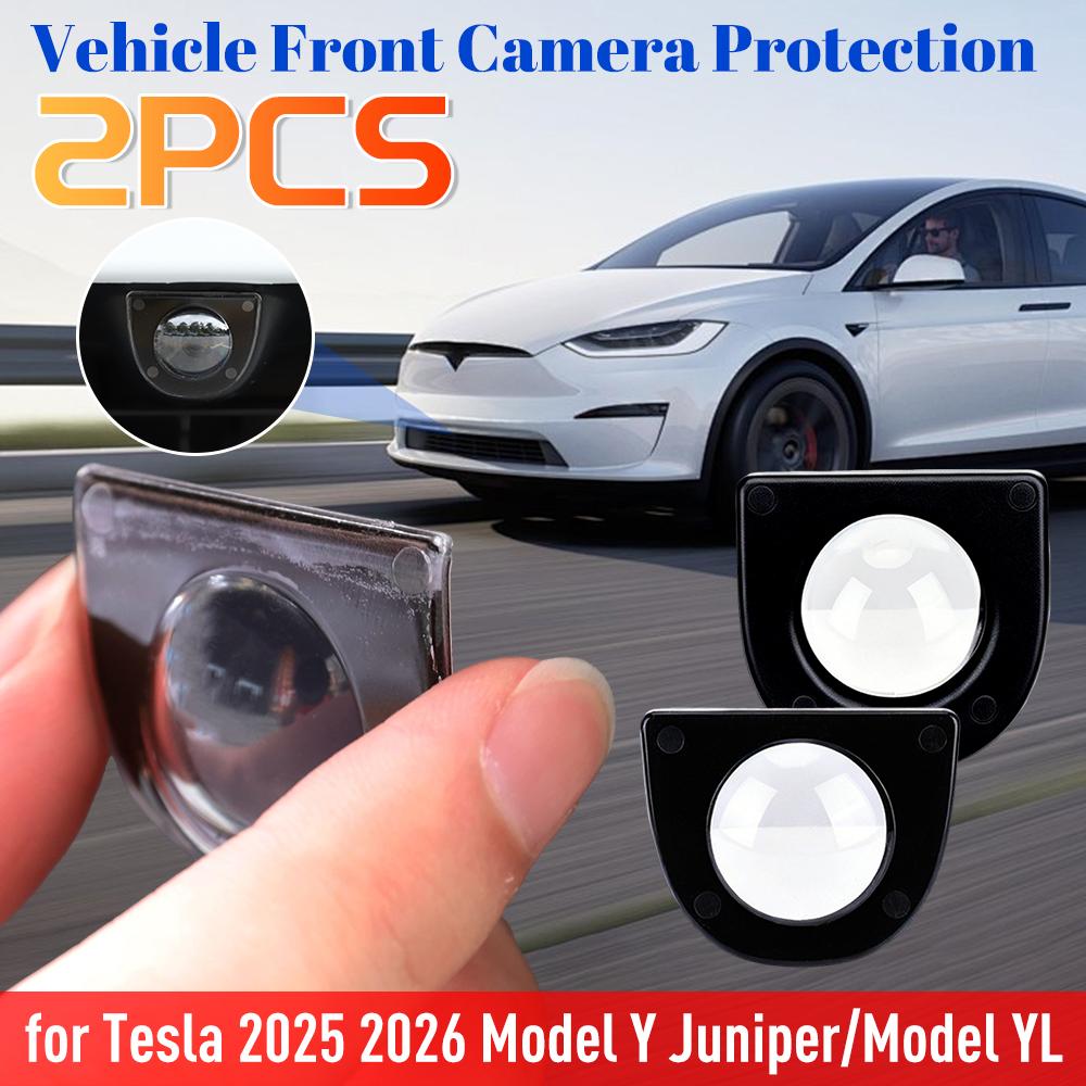 For Tesla Model Y Juniper YL 2026 Front Rear Bumper Camera Lens Guard Protective Cover Scratch Resistant Anti-stain Car Accessor