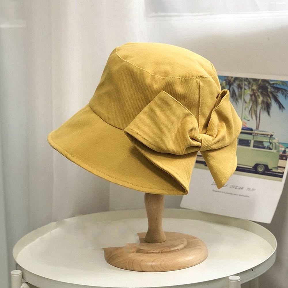 

Women Cotton Fabric Cotton Bucket Hats New 10 Colors Unisex Sunbonnet Cap Women Summer Hat Outdoor Fisherman Hat жёлтый