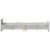 Bed Frame with Headboard and Footboard Concrete Grey 120 x 200 cm
