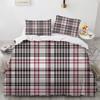 Plaid Duvet Cover Queen Bedding Set for Boys Girls Kids Women Men Modern Geometric Colourful Grid Plaid Polyester Comforter Set