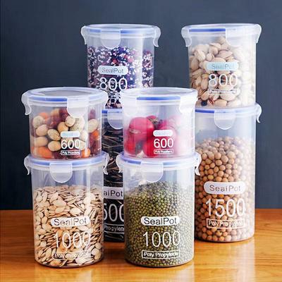 Moisture-Proof Transparent Cereal Storage Container with Lid – Mold-Proof Kitchen Organizer Jar
