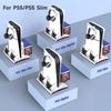 Cooling Station for PS5/PS5 Slim Disc & Digital Console, PS5/PS5 Slim Stand Cooling Stand with RGB Controller Fast Charging Station for PS 5 Console,