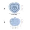 Resin Shaker Mold,Reusable Cute Silicone Quicksand Mould for DIY Crafts Keychain