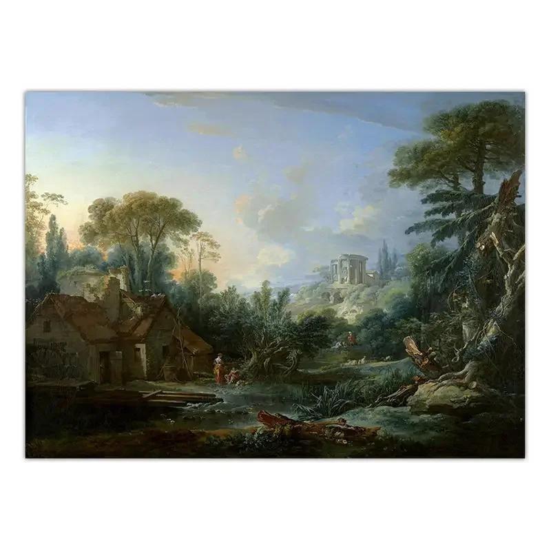 

Классический винтажный Франсуа Буше настенное искусство холст печать HD персонаж картина для гостиной спальни домашний декор постер элегантный 21cm×30cm NoFrame