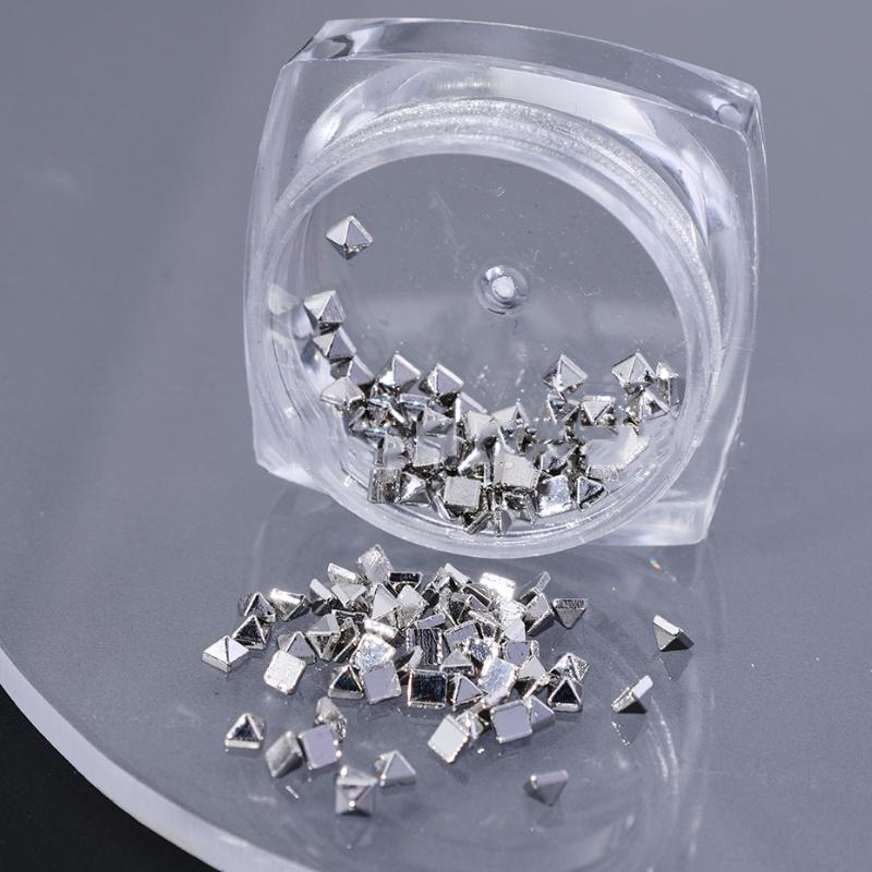 Punk Nail Art Set: 10-PC 3D Alloy Charms in Retro Black/Silver for Alternative Manicure Styles