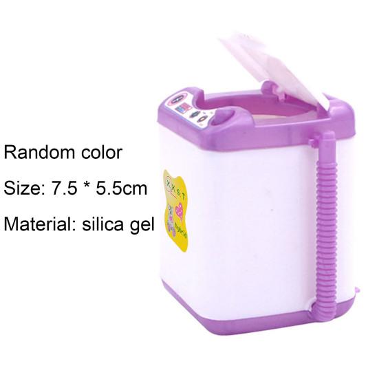 Doll Washing Machine Cute Colorfast Silicone Mini Washing Machine Toy Doll