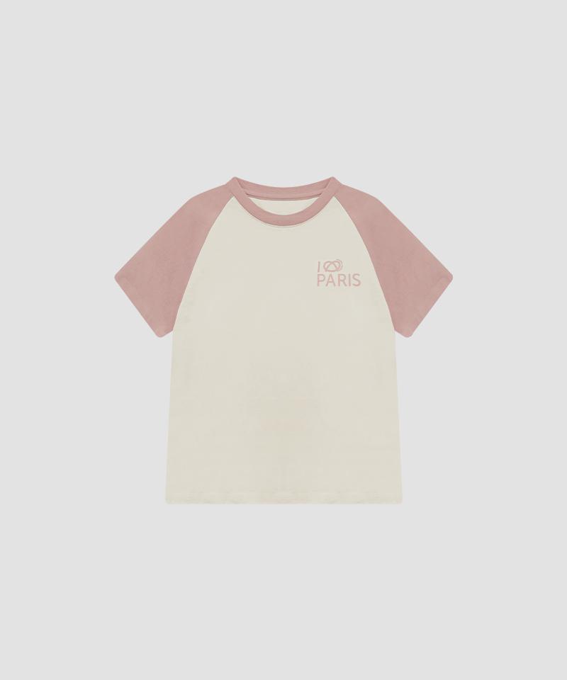 MARIE CLAIRE Paris Pretzel Raglan Short Sleeve T-Shirt (Mafbts21Mpk)