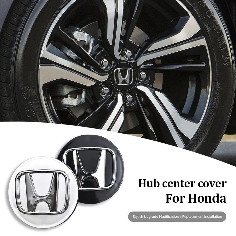 kymcz10 4Pcs Car Wheel Hub Cover Rim Center Cap Accessories For Honda Civic Fit Jazz Accord Pilot CRV Odyssey Passport City Shuttle HRV