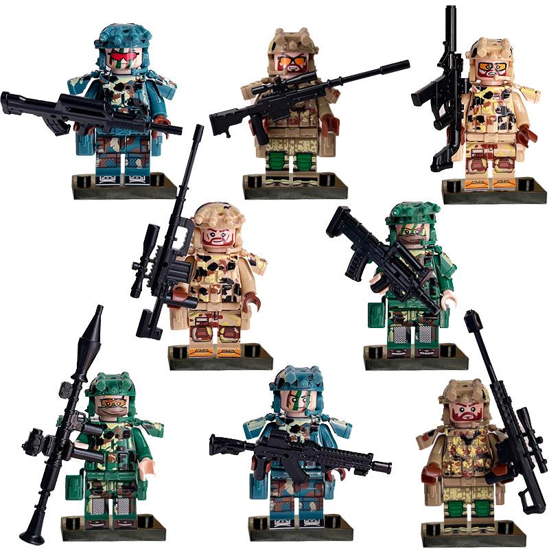 

Военный Призрак SWAT Строительный Блок Кукла Оружие Спецназ Головоломка Строительный Блок Игрушка