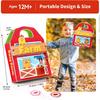 3D Farm Busy Board Quiet Book Soft Felt Montessori Toy For Fine Motor Skills Early Educational Travel Toys For Children Gifts