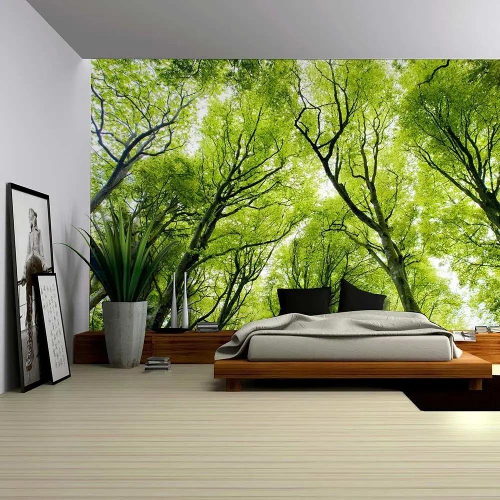 Bohemian tapestry green prairie background cloth modern home decoration bedroom dormitory wall hanging cloth