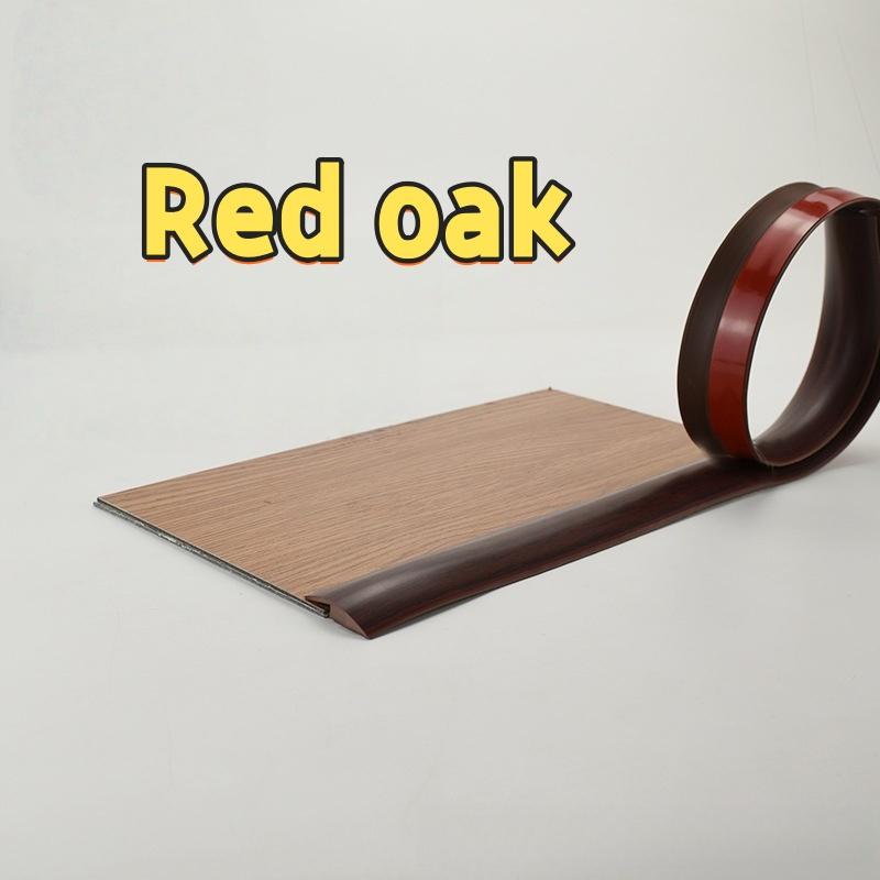 1pc 1m/39.37in Self-Adhesive Floor Transition Strip, Flexible Wood Grain Design Edging for Carpet, Laminate&Floors, Threshold
