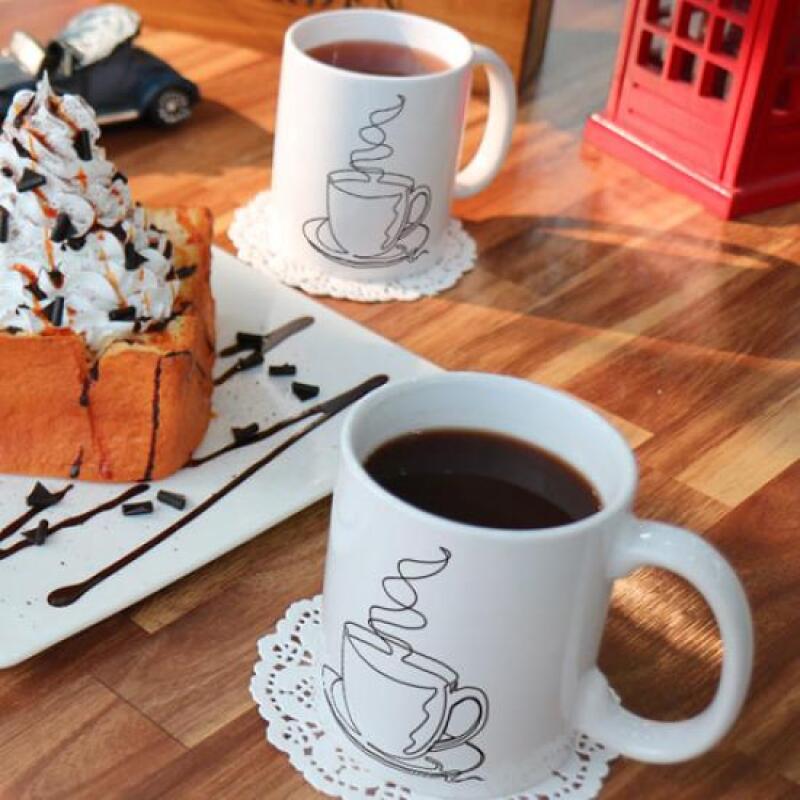 dc351-Design Mug 2p-Simple Coffee Cup Line