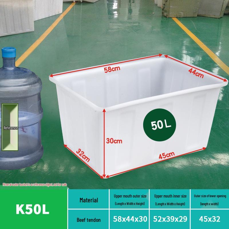 Tanque de Agua de Plástico Grueso Rectangular Grande para Piscicultura, Acuicultura y Almacenamiento