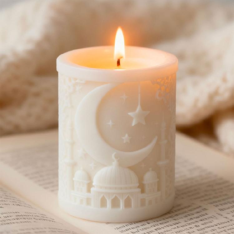 Reusable Creative Lunar Candle Silicone Mold Fast Release Design Ideal For Chocolate Molding DIYer Enthusiasts And Gift