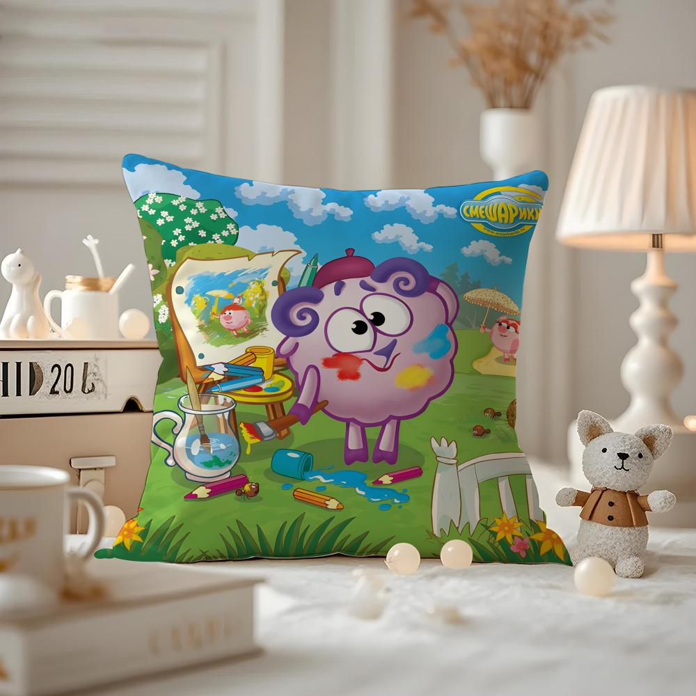 Pillow Case Pattern Printed Pillowcase For Living Room Sofa Cushion Cover & Bedroom Decor Cute K-Kikoriki A-Animation