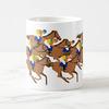 Horse Racing Jockey and Thoroughbred Illustration Mug: Photo Mug (horse Series) (B)