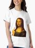 Mona Lisa Funny Painting Middle Finger T-Shirt