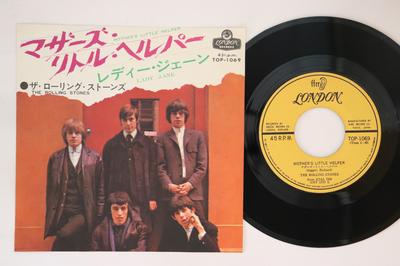 7inch Record ROLLING STONES  Mothers Little Helper  Lady Jane TOP1069 LONDON 1966 Japan Rock Used