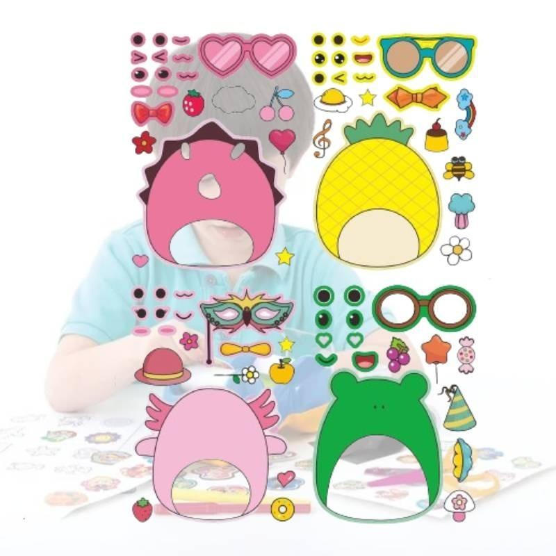 Kinder Cartoon Eltern-Kind Interaktives Puzzle Aufkleber