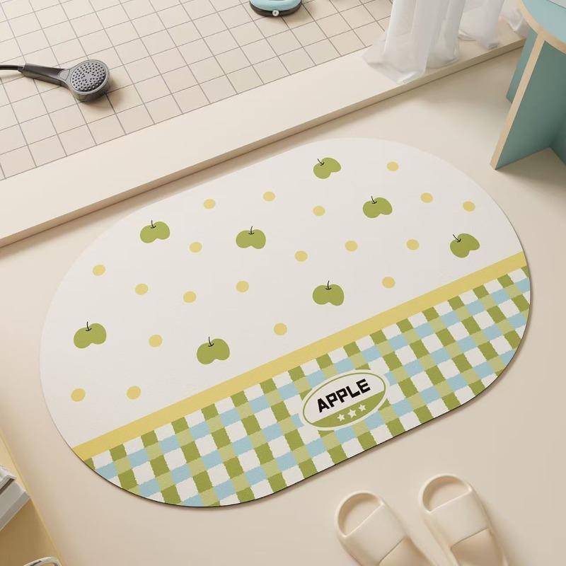 Alfombrilla absorbente de barro de diatomeas para baño, felpudo para inodoro, alfombrilla de suelo para inodoro, alfombra de inodoro