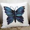 Gezellig Bankkussenhoes Vlinderprint 45X45cm Decoratieve Kussens voor Thuis Polyester Perzikvezel Kussensloop Zitkussen Rugkussen