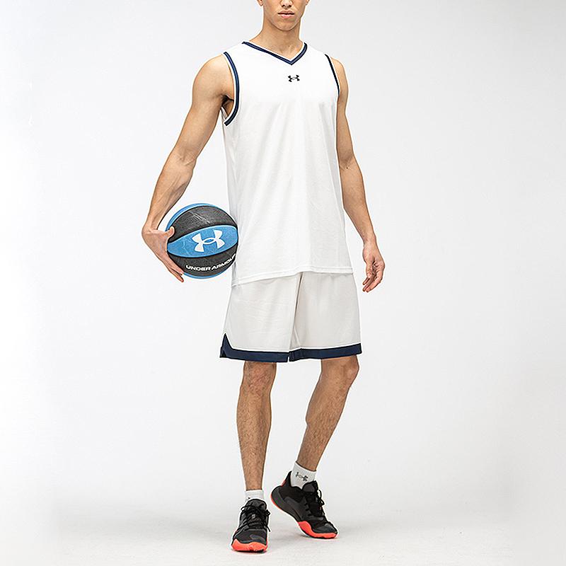 Under Armour Casual Sports Training Knitted Basketball Loose Fashion Sleeveless Vest Men Tops White 21500102-100