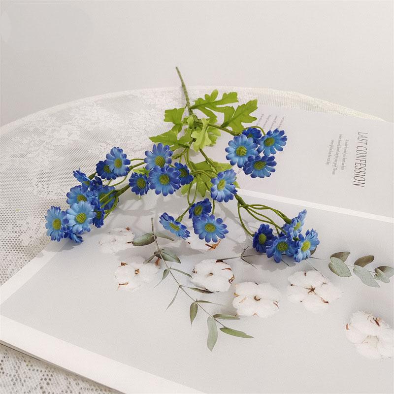 30 Heads Daisy Artificial Flowers Bouquet for Garden Wedding Supplies Decoration Outdoor Fake Flowers Home Decor Vase Ornaments