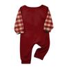 Christmas Print Long Sleeve Pants Family Matching Pajama Set Loungewear for Adults and Kids