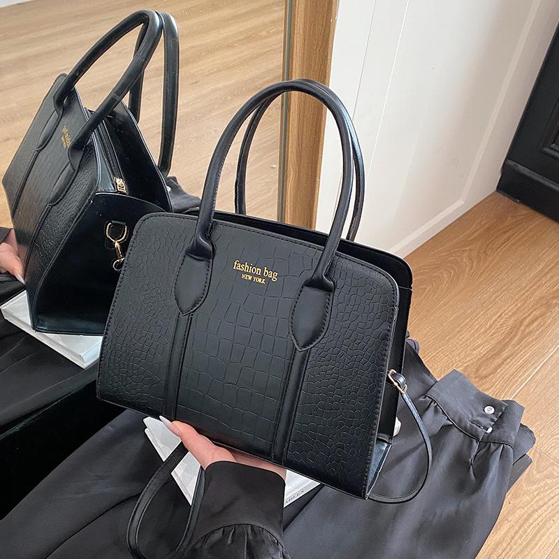 Faux-Leder-Tragetasche für Damen, Koreanischer Stil Achseltasche, Geräumige Pendler-Schulterhandtasche