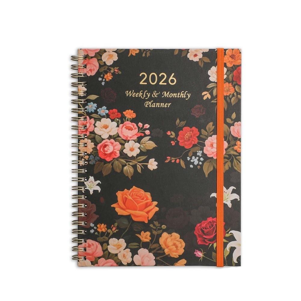 2026 A5 Weekly Monthly Planner Coil Notebook Diary Notebook  School Office Supplies