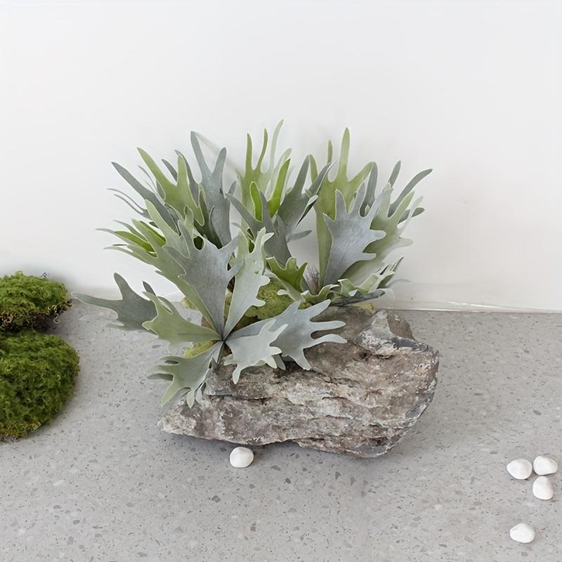 Artificial Staghorn Fern Hanging Plants Fake Boston Fern Hanging Plant Faux Fern Plant for Indoor Outdoor Home Wall Room Gar