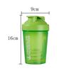 Sport Shaker Bottle 400Ml Whey Protein Powder Mixing Bottle Leak-Proof Sport Fitness Gym Shaker Outdoor Plastic Drink Bottle