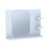 Decorative Mirrored Bathroom Shelf Corridor Living Room Wall WC Mirror Accessory Holder and Storage