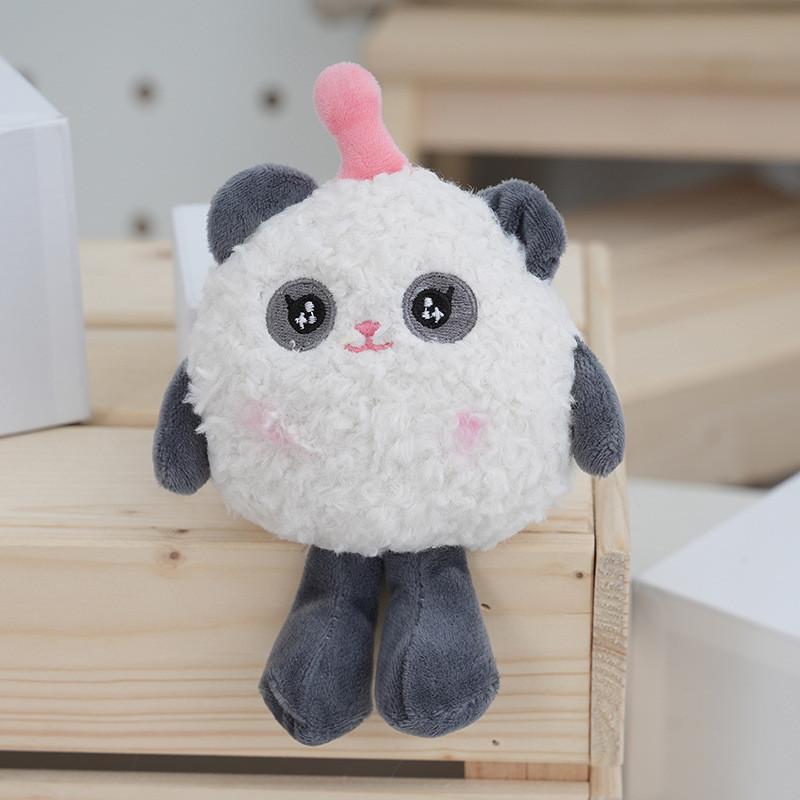 Fluffy Plush Cartoon Keychain Backpack Charm Cute Key Ring For Girls And Kids