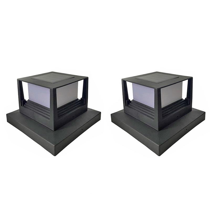 1pc/2pc/4pcs Solar Light Fence Light IP54 Outdoor Solar Post Lamp For Garden Decoration Gate Courtyard Cottage Solar Lamp
